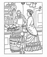 Early American Trades Coloring Page  Adult coloring pages sketch template