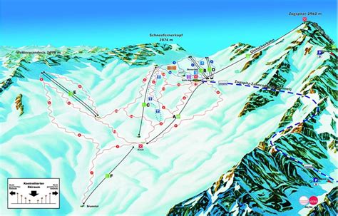 Garmisch Partenkirchen Ski Trail Map - Garmisch-Partenkirchen Bavaria Germany • mappery