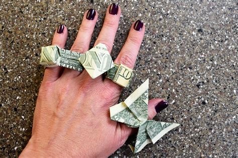 Money Origami Ring 4 Ways | FaVe Mom