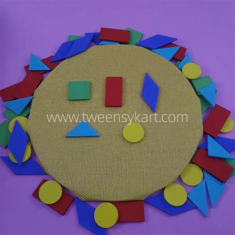 Wooden Colourful Shapes- Mix Shapes in Plastic box Pack- Wooden Shapes Cutouts for Play ...