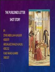 The purloined letter ?.pdf - THE PURLOINED LETTER SHOT STORY BY ZEYAD ...