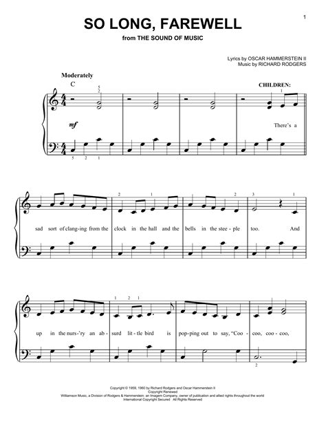 So Long, Farewell | Sheet Music Direct