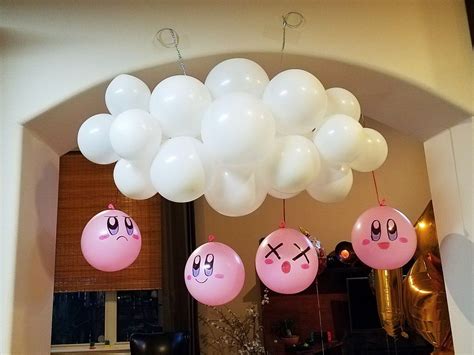 Nintendo Birthday Party with Kirby & Clouds Balloon