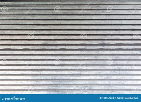 Corrugated Old Metal Steel Door Background Texture Stock Photo - Image of garage, metal: 131167230