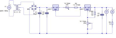 Two LM317 Based Voltage and Constant Current Regulator Circuit - Electrical Engineering Stack ...