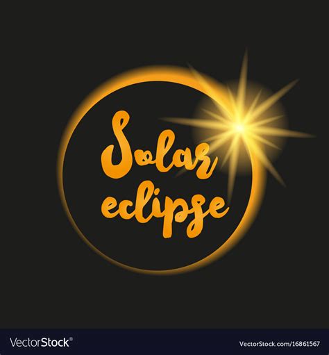 Solar eclipse Royalty Free Vector Image - VectorStock