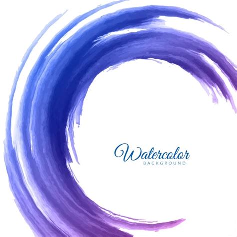 Free Vector | Circular background with blue watercolor