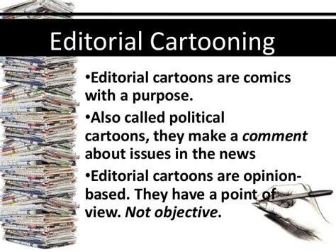 Editorial cartooning