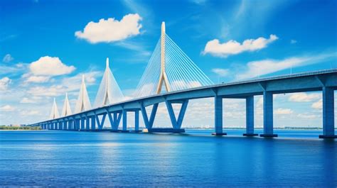 Premium AI Image | Sunshine skyway bridge