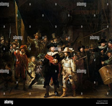 The night watch'. rembrandt hi-res stock photography and images - Alamy