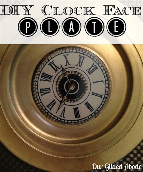 Our Gilded Abode: New Year's DIY Clock Face Plates