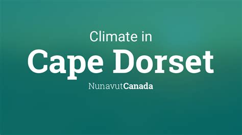 Climate & Weather Averages in Cape Dorset, Nunavut, Canada