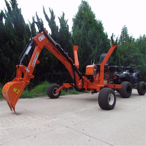 ATV Backhoe Excavator Mini Towable Backhoes Small Backhoe with Attachments - Towable Mini ...