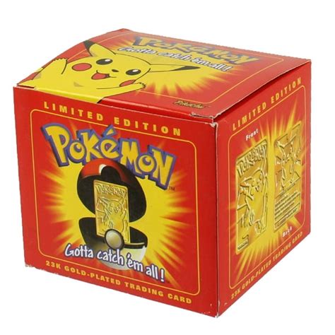 Pokemon Toys - Burger King Gold-Plated Trading Card - PIKACHU #025 (Pokeball & Trading Card ...