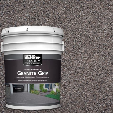 BEHR Premium 5 gal. #GG-03 Atlantic Topaz Decorative Concrete Floor ...