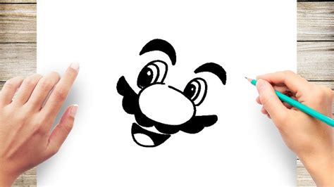 How to Draw Mario's Face - YouTube