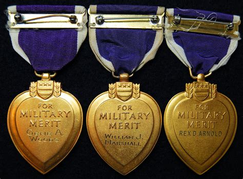 Unusual WWII "Navy" Purple Heart Medal Issued Posthumously to KIA 15th ...