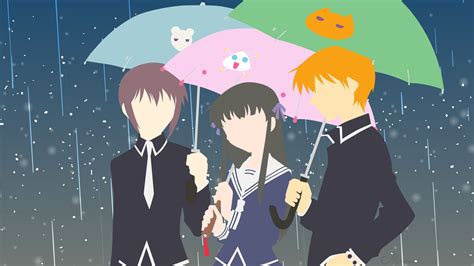 #Anime Fruits Basket Kyo Sohma Tohru Honda Yuki Sohma #1080P #wallpaper #hdwallpaper #desktop ...