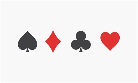 playing card spades diamonds clubs hearts icon symbol. isolated on ...