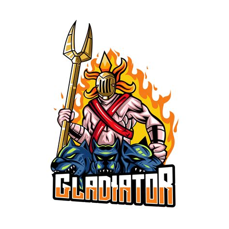 Gladiator Esport Logo 8814363 Vector Art at Vecteezy