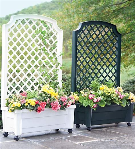 List Of Green Plastic Garden Planters With Trellis 2023