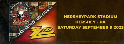 Lynyrd Skynyrd & ZZ Top Tickets | 9th September | Hersheypark Stadium at Hershey, Pennsylvania