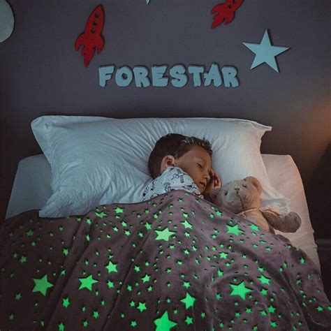 The glow in the dark blanket is not only super soft and comfy but glows in the dark making your ...