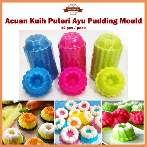 Acuan Kuih Puteri Ayu | Seri Ayu | Jelly Mould | Pudding Mould 12pcs/pack | Lazada