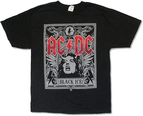 AC/DC Black Ice Album Images T Shirt| T-Shirt for Men Women Comfortable Fit Wearable Anywhere ...