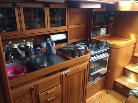 Boat interior design, Boat interior, Boat galley