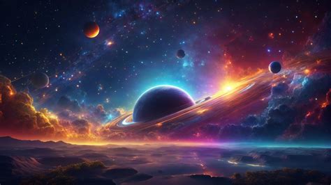 Download wallpaper 1920x1080 celestial world, digital art, space ...