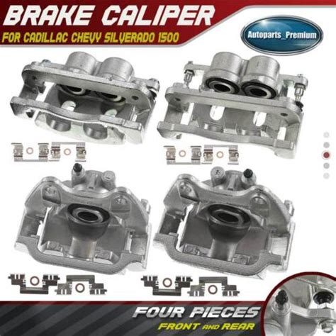 4x Brake Calipers for Cadillac Chevy Silverado 1500 GMC Sierra 1500 Front & Rear | eBay