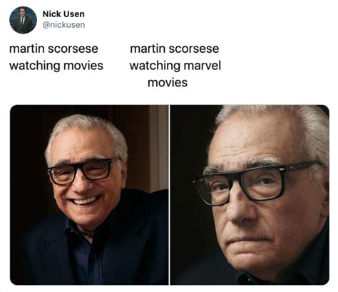 Martin Scorsese Is Currently Angering Marvel Fans | Know Your Meme