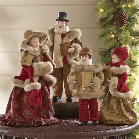 Set of 4 Family Christmas Carolers (With images) | Christmas carol ...