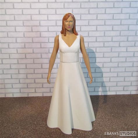 Doctor Who Donna Wedding Dress Custom Figure Kit by fruitshootman on DeviantArt