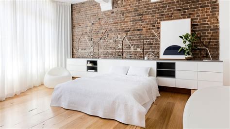 surry-hills-apartment-bedroom | Brick wall bedroom, Brick bedroom, Contemporary apartment