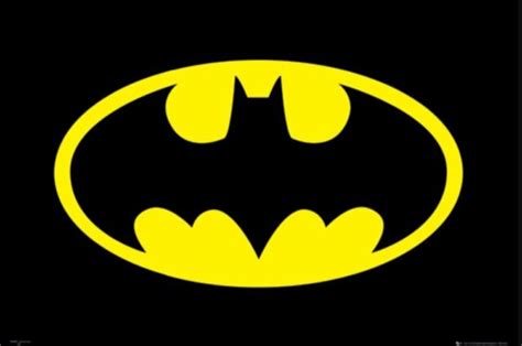 Batman Yellow & Black Logo Poster 24x36 -DC Comics Wall Art Print Home Decor New | eBay