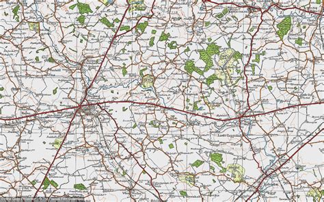 Historic Ordnance Survey Map of Bradwell, 1921