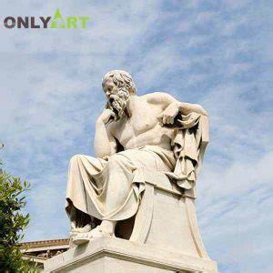 Outdoor sitting marble Socrates statue Athens | onlyart sculpture ...