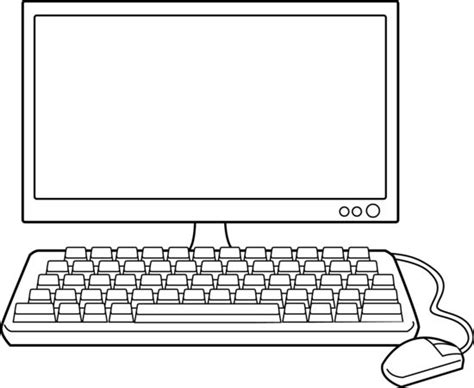 Computer Screen Clipart - Cliparts Galleries | Computadora para colorear, Computadora para niños ...