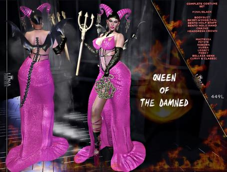 Second Life Marketplace - Queen Of The Damned Complete Costume Set ...