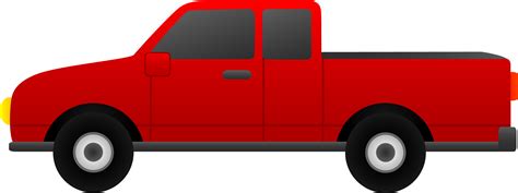 Red Pickup Truck, drawing free image download