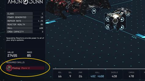 How to gain access to different ship classes and parts in Starfield