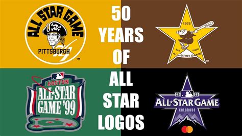 Fifty Years of MLB All Star Game Logos - YouTube