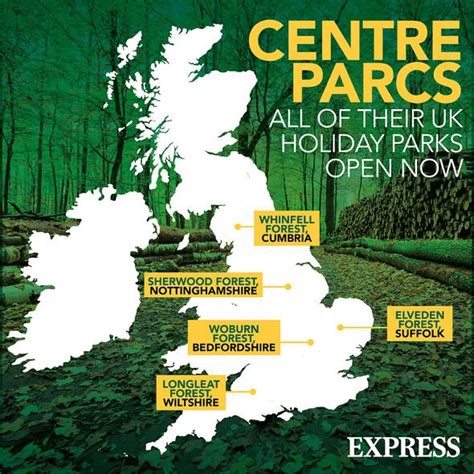 Center Parcs Locations Map Uk