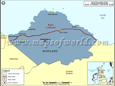 East Lothian Map | East Lothian Council Map