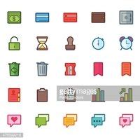 25 Icons In Material Design Color Palette Set 2 Stock Clipart | Royalty-Free | FreeImages