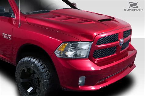 2016 Dodge Ram 0 Hood Body Kit - 2009-2018 Dodge Ram 1500 Duraflex ...