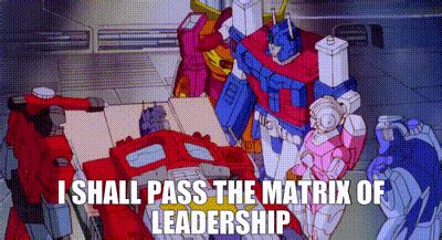 Optimus Prime Passing The Matrix Of Leadership GIF | GIFDB.com