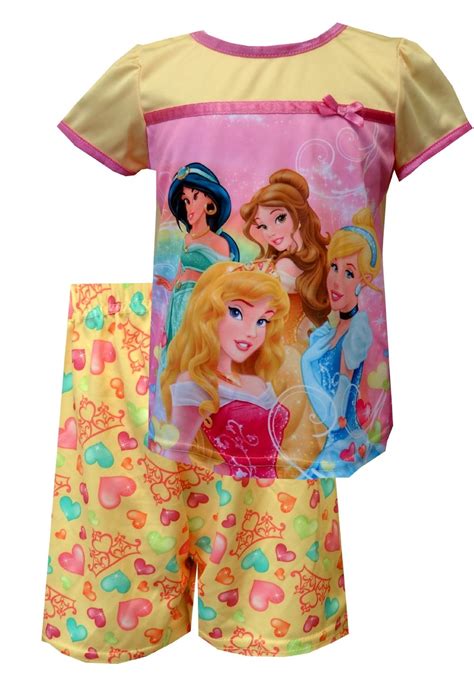 Disney Princess Love Toddler Shortie Pajama Set Pretty-as-a-picture pajamas for the Princess in ...